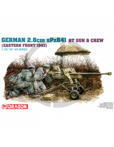 German 2.8cm sPzB41 AT gun e crew