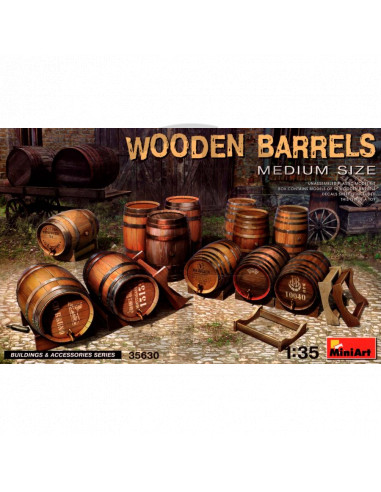 Wooden Barrels. Medium Size