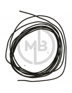Cavo treccia tessuto nero 0.60mm