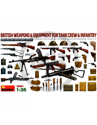 British Weapons & equipment for tank crew & infantry