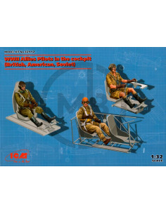 WWII Allies pilots in cockpit
