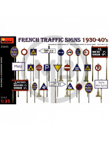 French traffic signs 1930-40s