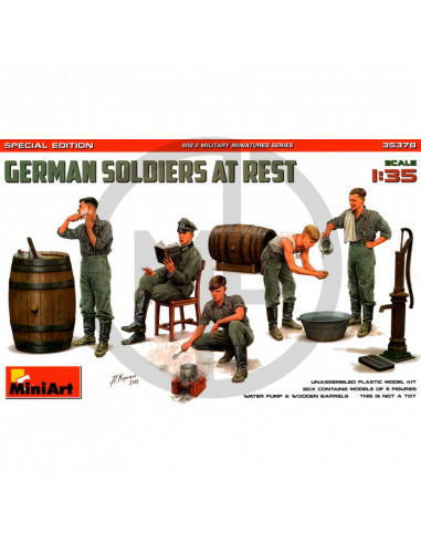 German soldiers at rest
