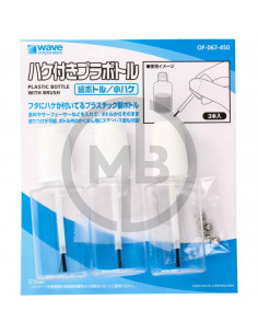 Contenitori plastica con pennello piccolo