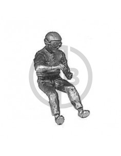 Pilota seduto anni 20/30