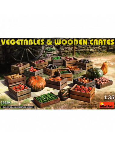 Vegetables & Wooden Crates