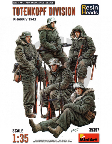 Totenkopf Division Kharkiv 1943 - Resin Heads