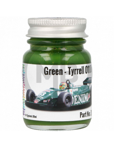 Tyrrell 011 Green Paint Denim Sponsored