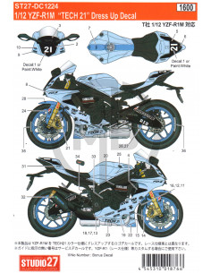 Yamaha YZF-R1M sponsored by Tech21 2