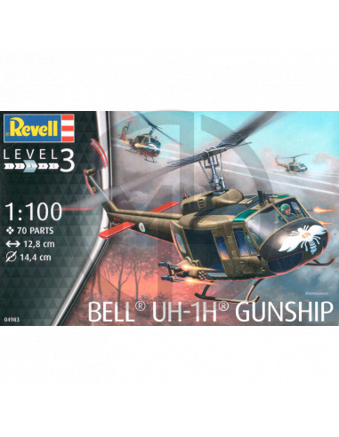Bell UH-1H Gunship 1/100