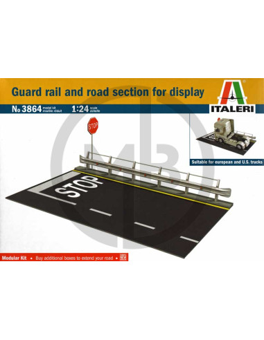 Guard rail and road