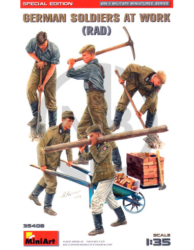 German soldiers at work