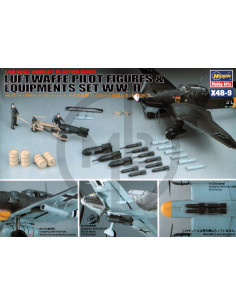 Luftwaffe pilot figures & equipments set