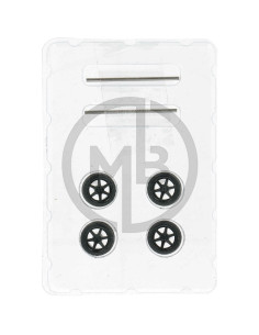 Wheel set 01 S black 8.90mm 2