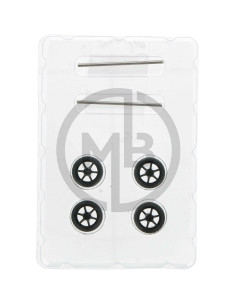 Wheel set 04 S black 8.90mm 2