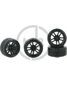 Wheel set 05 black 9.80mm