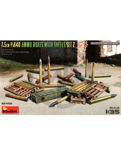 7.5cm PaK40 Ammo Boxes with Shells, set 2
