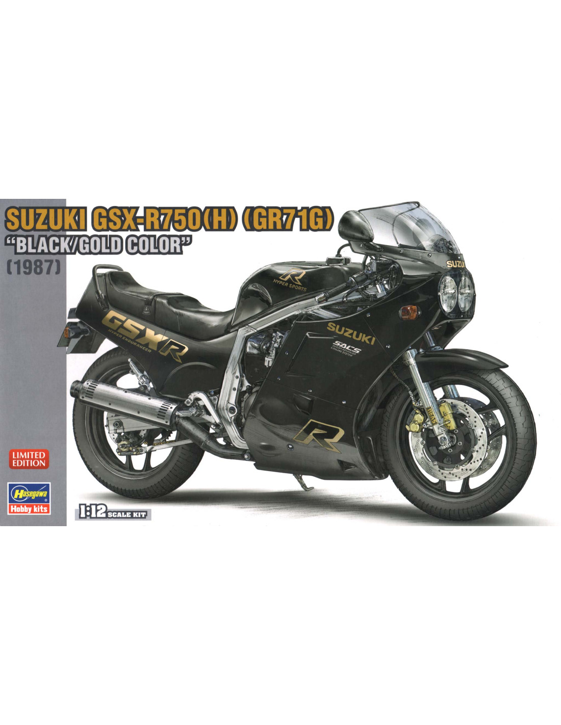 Maquette Hasegawa Suzuki GSX-R750 1:12 - Kit Modèle à Monter - Peinture Et Colle Non Incluses - 10