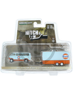 1972 Ford Club Wagon & enclosed car trailer