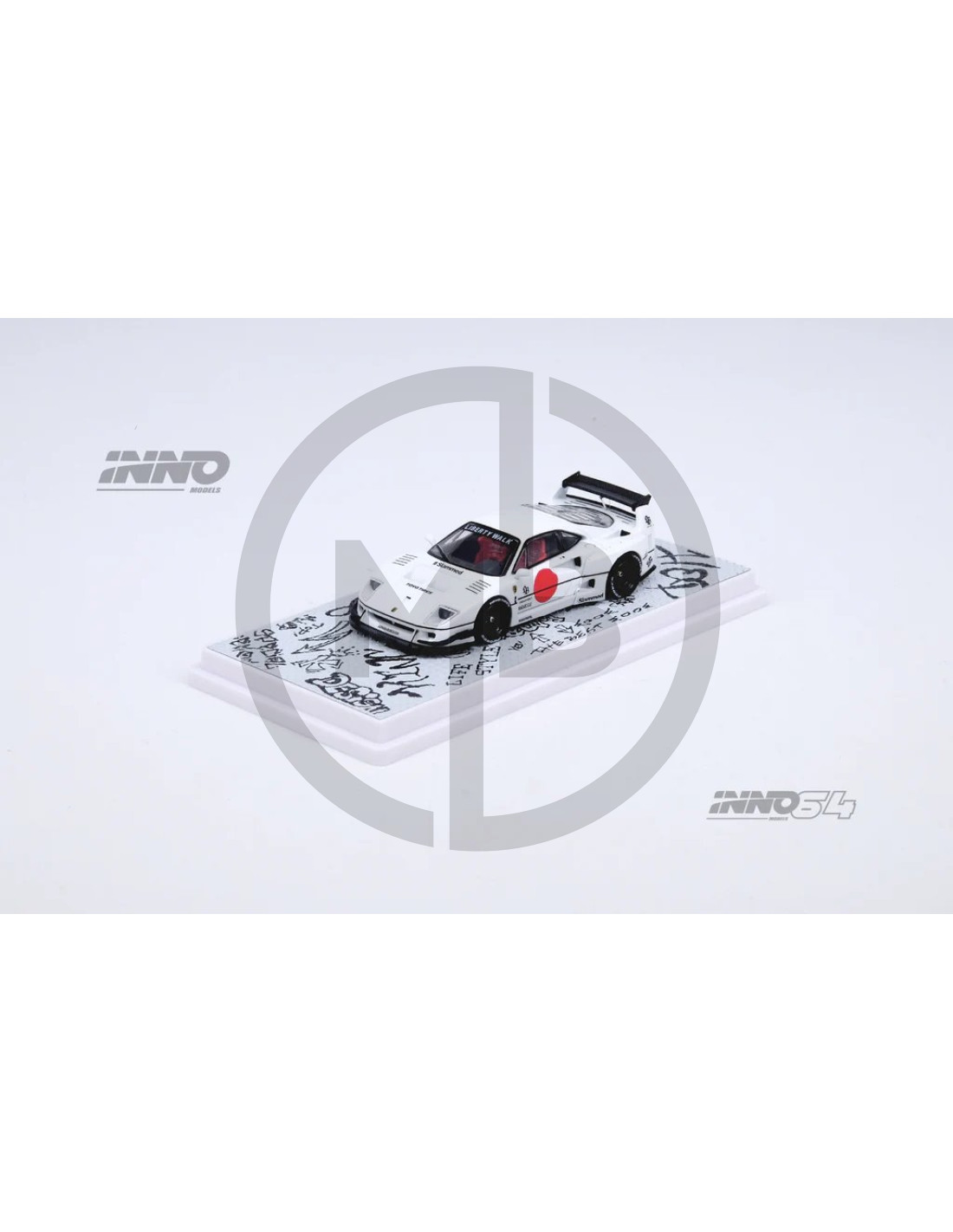 INNO64 1:64 Ferrari F40 Liberty Walk Tokyo Auto Salon 2023 Edition In - Foto 11