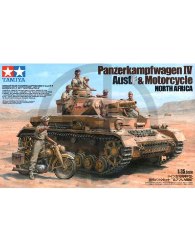 Panzerkampfwagen IV Ausf.F & Motorcycle North Africa