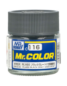 Semi-Gloss RLM66 Black Gray C116 10ml
