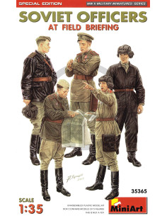 Soviet Officers at field briefing
