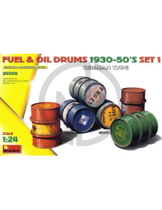 Fuel & Oil Drums 1930-50s (German Type)