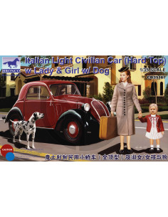 Italian Light Civilian Car (Hard Top) With Lady & Gir