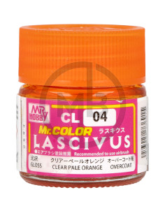 Lascivus Gloss Clear Pale Orange Overcoat CL04 10ml