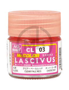 Lascivus Gloss Clear Pale Red Overcoat CL03 10ml