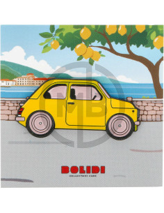 Spilla Smaltata Fiat 500 Giallo