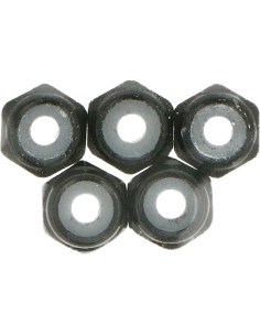 2mm Aluminium Lock Nut (Black, 5pcs)