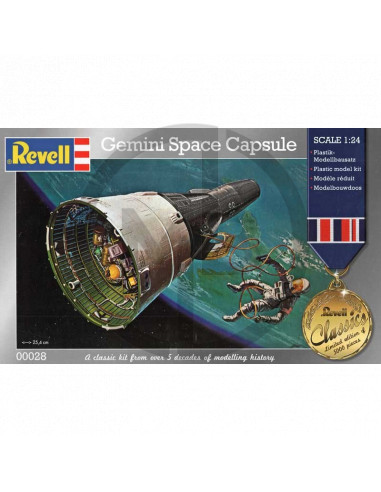 Gemini space capsule 1/24