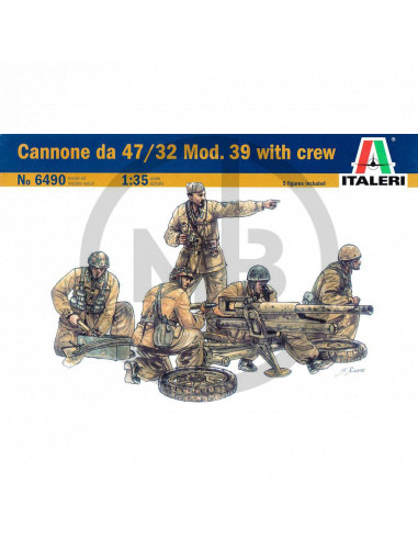 Cannone da 47/32 Mod. 39 with crew