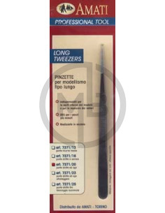 Pinzette lunghe punte dritte ad ago