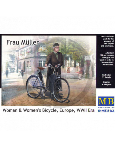 Frau Muller and bicycle