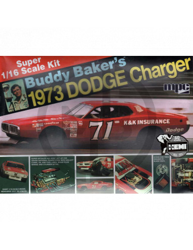 Buddy Baker Dodge Charger Stock Car 1973