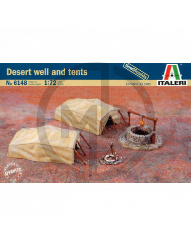 Desert well and tents