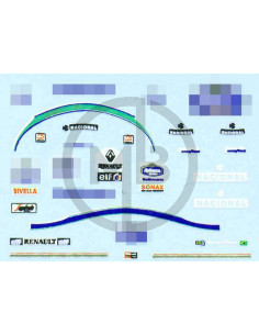 A. Senna decals pilota Williams 1994