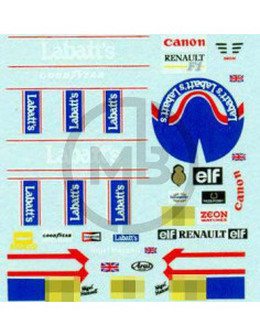 N. Mansell decals Williams