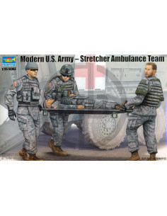 Modern U.S. army stretcher ambulance team