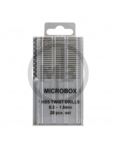 Set 20 punte HSS 0.30mm-1.60mm