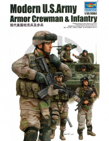Modern U.S. army armor crewman & infantry