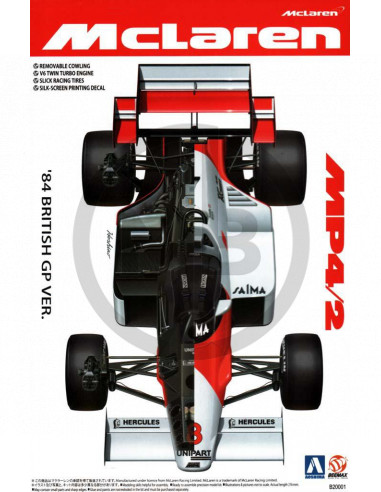 McLaren Mp4/2 British GP 1984