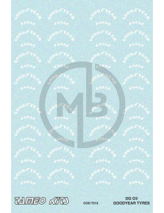 Decals generica Goodyear 1/43