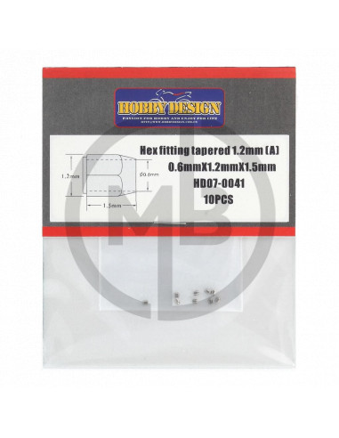 Hex fitting tapered 1.2mm (A)