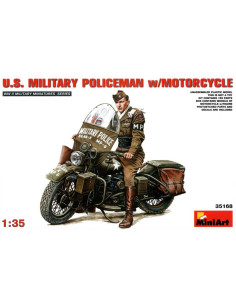 U.S.  Military Policeman  
W/Motorcycle