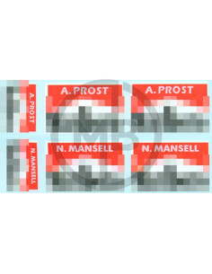 Ferrari F190 decal loghi