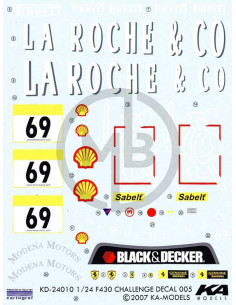 Ferrari F430 Challenge decal series no.5